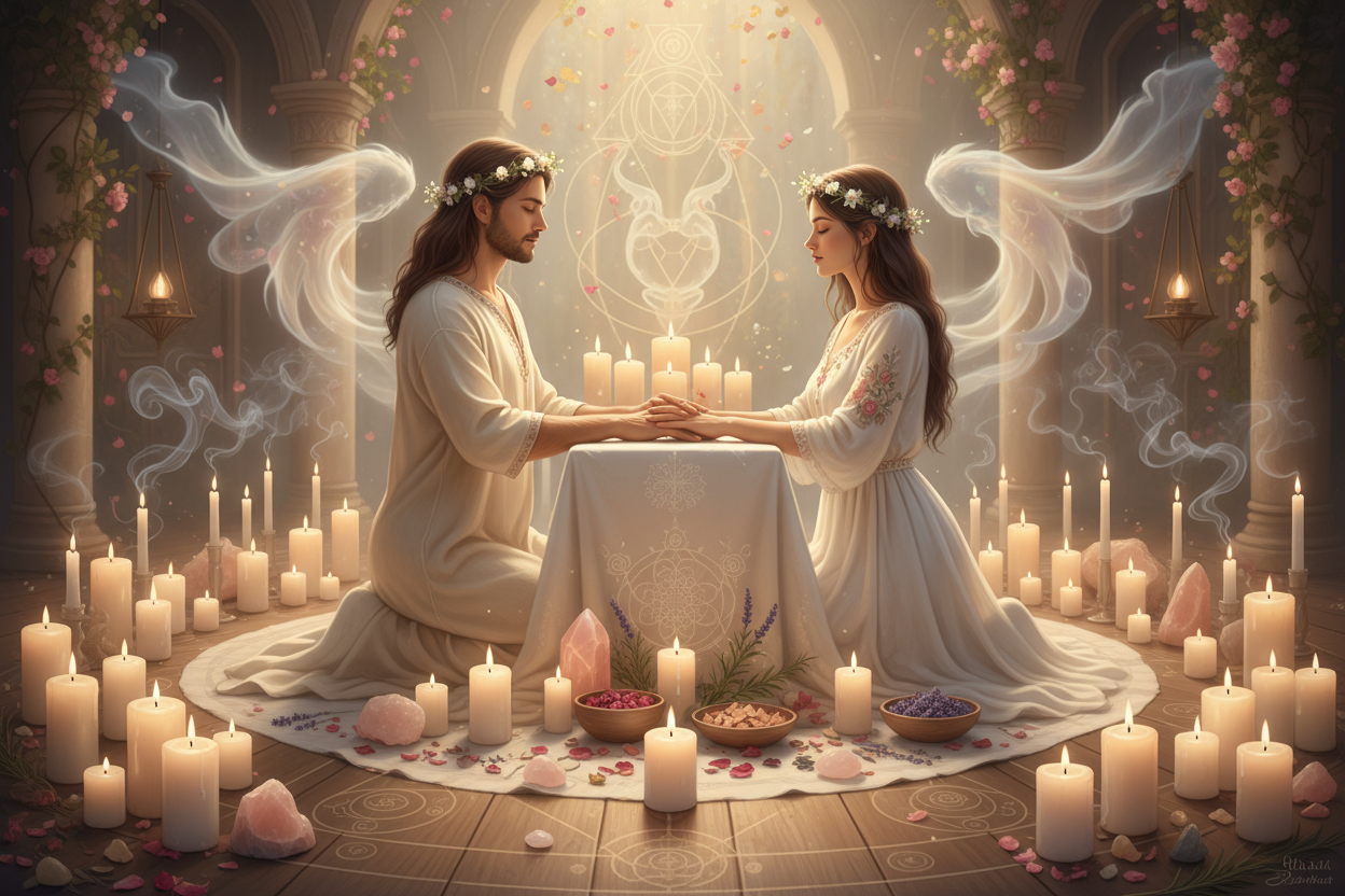 Consagración de tu relación con rituales espirituales que fortalecen el vínculo.